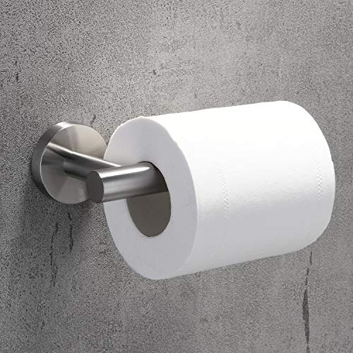 image for LuckIn Brushed Nickel Bathroom Accessories Set, Modern Style Towel Bar