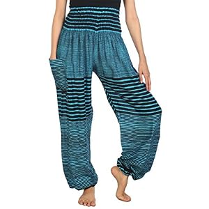 LOFBAZ-Harem-Hippie-Pants-for-Womens-Yoga-Floral-Boho-Genie-Aladdin-Clothing