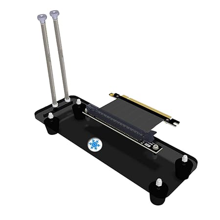 Asiproper Riser Karte pci-e3.0 16 x Vertikaler Ständer Halterung Halter + PCI-E Verlängerungskabel