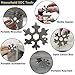 Upgraded Snowflake Tool, 19 in 1 Snowflake Multi-Tool, Portable Stainless Steel Keychain Screwdriver Snowflake Multitool as Unique Stocking Stuffers Gifts for Men, Dad, Kids, Teens, Adults (Black)