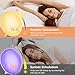Wake Up Light Alarm Clock, Sunrise Alarm Clock with Sunset Simulation, Dual Alarms Snooze Function, 7 Colors Bedside Night Lamp,8 Natural Sounds&Voice Recorder,USB Charger and FM Radio,Ideal for Gift