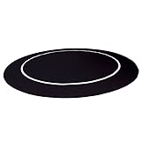54" Black Sure Stick Round Poker Table Layout with