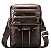 Sunmig Men's Vintage Genuine Leather Shoulder Bag Messenger Bags (brown-3803)