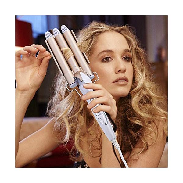 Dee-Banna-3-Barrel-Hair-Curling-Iron-3-Barrel-Curly-Hair-Styling-Tools-Curling-Tongs-Large-Wave-Perm-Splint-Ceramic-Hair-Crimpers-Iron-with-Two-Gear-Temperature-Control Dee Banna® 3 Barrel Hair Curling Iron 3 Barrel Curly Hair Styling Tools Curling Tongs Large Wave Perm Splint Ceramic…