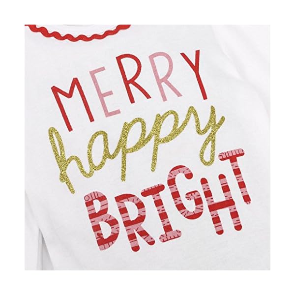 Kollmert Toddler Kid Baby Girl Letter T shirt Tops Princess Skirt Dress Christmas Set - Image 8