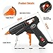 Hot Glue Gun, ABOX 60W Thermostat Hot Melt Glue Gun, Rapid Preheating with PTC Heating Technology,15 Pcs Premium Glue Sticks,Copper Nozzle and ON-Off Switch, DIY Arts &Crafts Projects, Quick Repairs