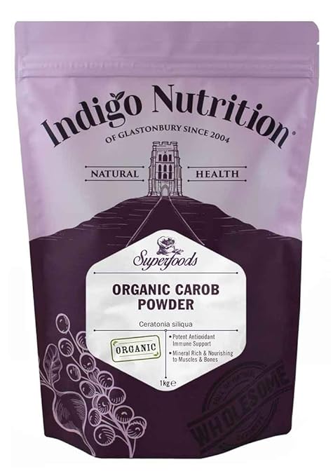 Indigo Herbs Bio Johannisbrotbaum Pulver/Carobpulver 1kg