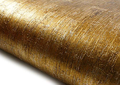 Peel & Stick Lime Gold Pearl Contact Paper Self Adhesive Removable Wallpaper Ni941 : 2.00 Feet X 6.56 Feet (8809509200162)