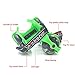 Webetop Kids Lighted Heel Skate Rollers Adjustable Two Wheels Skate Shoes Scooters,One Size Fits Most,60KG Weight Limited,with Portable Bag and Mini Wrench for Adjusting Size,Green