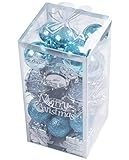 32pcs Shatterproof Xmas Balls Ornaments for Christmas Tree Branches Home Yard Decor Decoration