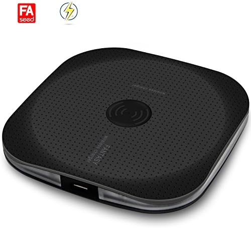 Wireless Charger Pad For Qi-enabled Devices – Wireless Charging Pad Station Mat for Samsung Galaxy S8/ S8+/ S7 / S7 edge / S6 edge+ &amp;MORE Black