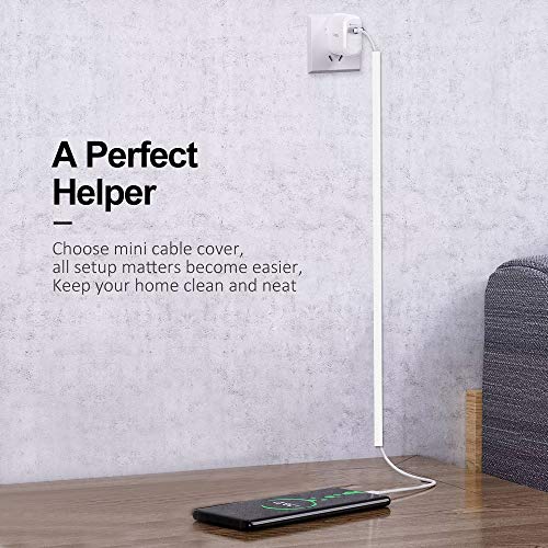 Fiber Cable Cover, 157in Mini Cable Concealer Raceway, Paintable Cord