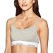 Calvin Klein Women's Modern Cotton Bralette, Grey Heather, L
