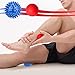 Spiky Massage Ball Roller and Lacrosse Balls - 3 Pack - Foot/ Back/Neck/Hand Tissue Massage and Yoga Back Rest to Improve Reflexology, Myofascial Release, Plantar Fasciitis Pain Relief