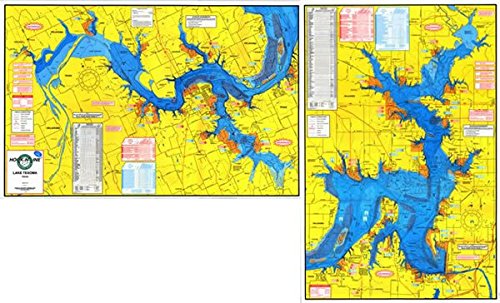 Hook N Line Topographical Fishing Map of Lake Texoma