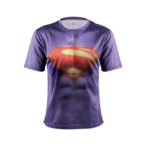 COOL Mens Compression Shirt Tight Spider Man Sport Running Printed Tee 4XL