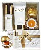OROGOLD 24K Gold Luxury SkinCare Kit 2 | Holiday Gift Set for Women | Facial Care Set with Deep Peeling Gel, Milk Cleanser and Body Cream | Be Bold, Be-You-tiful