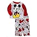 Mickey Mouse Baby Toddler Red Fleece Pajamas