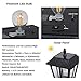 Westinghouse Intelligent Solar Post Light Outdoor, Three Modes Solar Powered Vintage Street Lamp, Glass Lamp Shade Filament LED Bulb Landscape Light for Garden, Yard (100LM Solar Post Light (2pack))
