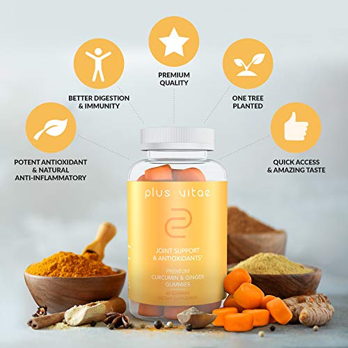 Plus Vitae Turmeric Gummies with Immunity Boost Organic Curcumin