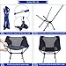 G4Free Upgraded Camping Chairs, Ultralight Portable Folding Chair Compact Heavy Duty with Carry Bag for Outdoor, Camp, Backpacking, Hiking, Picnic, BBQ（Dark Blue）