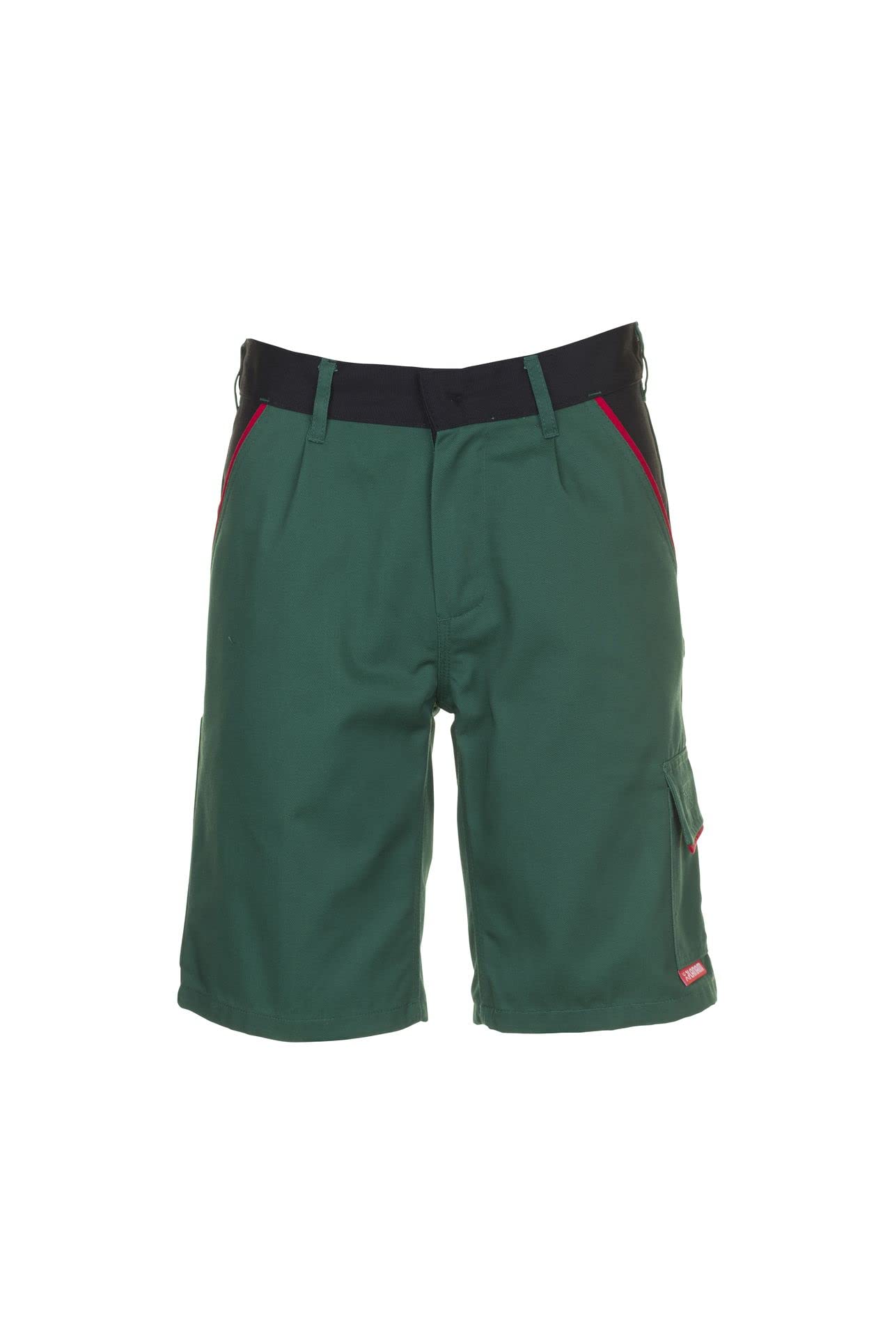 Planam 2375044 Size Small "Highline" Shorts - Green/Black/Red