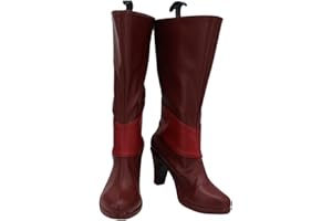 Helltaker Anime Alastor Cosplay Shoes Red Alastor Boots for Women Halloween Carnival Party