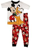 Disney Mickey Mouse & Pluto Little Boys Cotton Pajama Set
