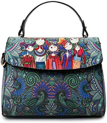 Dunland Leather Shoulder Handbag Totes Fashion Travel Crossbody BOHO Creative Designed 3D Vintage