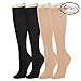 4 Pairs Compression Socks For Women and Men -- Best Medical, Nursing, Athletic, Edema, Diabetic,Varicose Veins , Maternity, Travel, Flight Socks - Running, Fitness -15-20mmHg.