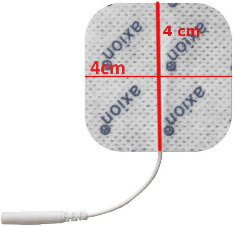 Axion Pack of 52 Electrodes. Self-Adhesive Pads 4x4cm for TENS EMS Units with 2mm Connection. Pads for Pain Treatment Muscle Growth - Image 5