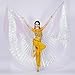 Pilot-trade clothing trade co.,Ltd Wuchieal Women's Professional Belly Dance Costume Angle Isis Wings No Stick Whtie