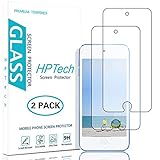 HPTech Screen Protector for iPod Touch - (2-Pack) Tempered Glass for Apple New iPod Touch (7th Gen 2019 Released / 6th & 5th Generation) [Bubble Free] with Lifetime Replacement Warranty