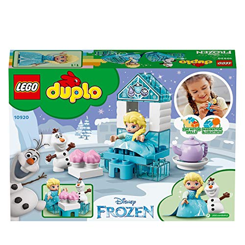 LEGO 10920 DUPLO Elsas und Olafs EIS-Café aus Die Eiskönigin II, Spielzeug aus Bausteinen mit Cupcakes und Teekanne für… – Bild 7