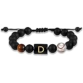 KLIFOWDY Easter Basket Stuffers-Baseball Gifts for Boys Men Coach Team Kids Player Initial with A-Z Letter Baseball Beaded Bracelets Party Favors Accessories Adjustable 5.5''-10'' Jewelry Gifts