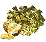 Durian Monthong Flavor Soft Gummy and Chewy Toffy Candy 5.29 Oz. (150 g.) Thailand King of fruit sweet and delicious.