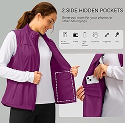 Soothfeel Women's Vest with Zipper Pocekts
