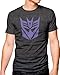Transformers Decepticon Logo Adult Heather Gray T-Shirt
