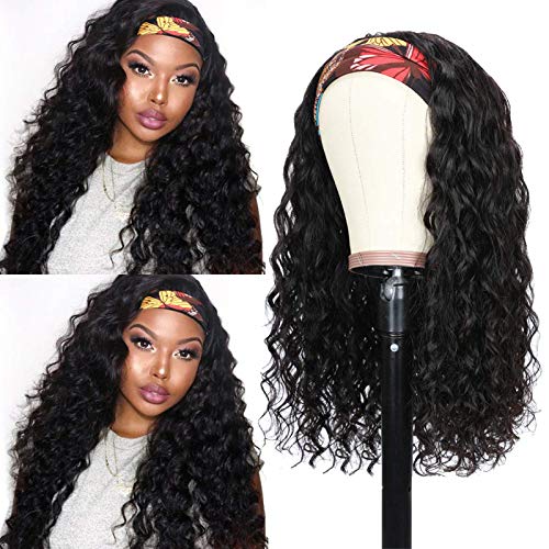 Deep-Wave-Curly-Headband-Wig-Human-Hair-BLY-22-Inch-180-Density-Full-Virgin-Hair-with-5-Fashion-Headbands-Glueless-Wig-For-Women-Natural-Black-Color