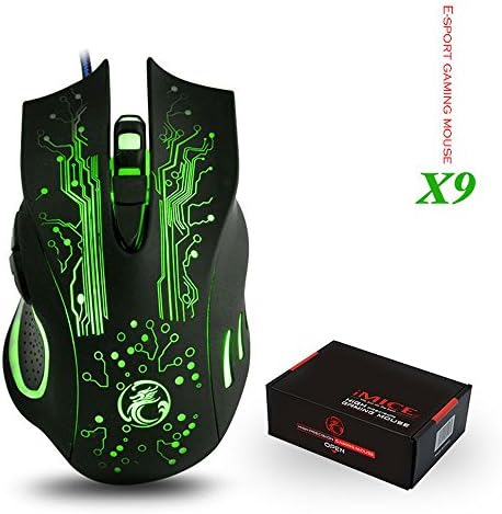 2017 New Professional Gaming Mouse Wired With LED ,4 Adjustable DPI Levels 6 Buttons Ergonomic for Notebook / PC/Laptop/ Computer/Macbook