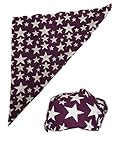 Colored Stars Bandana for Macho Man Costume-Purple