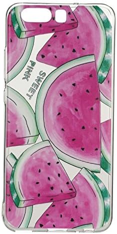 Caseceo Soft TPU Rubber Silicone Cover for HUAWEI P10 (Watermelon)
