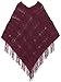 Simplicity Ponchos for Women Knitted Pullover Sweater Poncho Shawl Burgundy