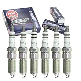 6 pc NGK Iridium IX Spark Plugs for Jeep Wrangler 3.8L V6 2007-11 | Ultra-fine 0.6mm iridium tip sharpens throttle response and acceleration. 40,000-60,000 mile fine-wire performance.