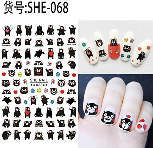 2 Sheets Self Adhesive Cartoon Nail Sticker Decals For Nail Art Tips Decorations Manicure Fake Nails Accessoires Anime Stickers Nail Stickers Decals For Women Amazon Ca Beauty