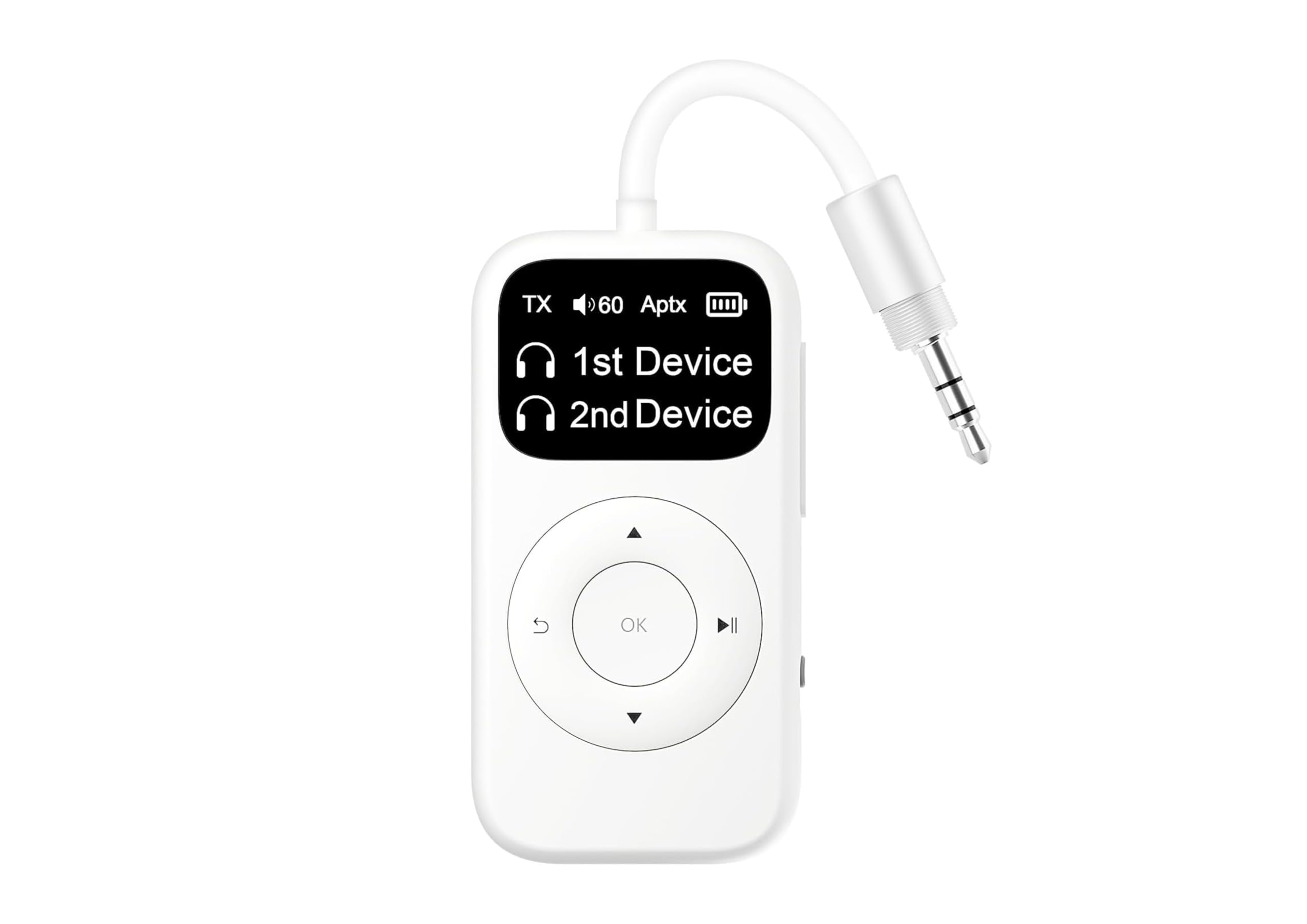Photo 1 of SoundSync Pro Bluetooth Transmitter & Receiver for Airplane, Easy Setup Bluetooth Audio Transceiver for 2 BT Devices, Volume Control, RCA for TV