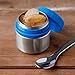 LunchBots Rounds 8oz Stainless Steel Leak-Proof Snack Container for Kids and Adults - Food Jar for Yogurt - Fruits - and Finger Foods - Eco-Friendly - Dishwasher Safe - 8oz - Royal Blue