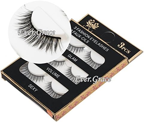 Handmade Cross 3D Makeup False Eyelashes Black Soft 3 Pairs Eye Lash Extension