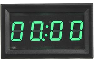 Acouto Digital Car Clock 4.5-30V Multi-Functional LED Electronic Digital Luminous Car Watch Clock Accessory Decoration for Ca