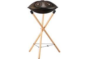 Handpan Stand Adjustable - Solid Wood Snare Stand,Solid Tripod Structure, Portable Snare Holder, Non Slip Drum Holder for Ste